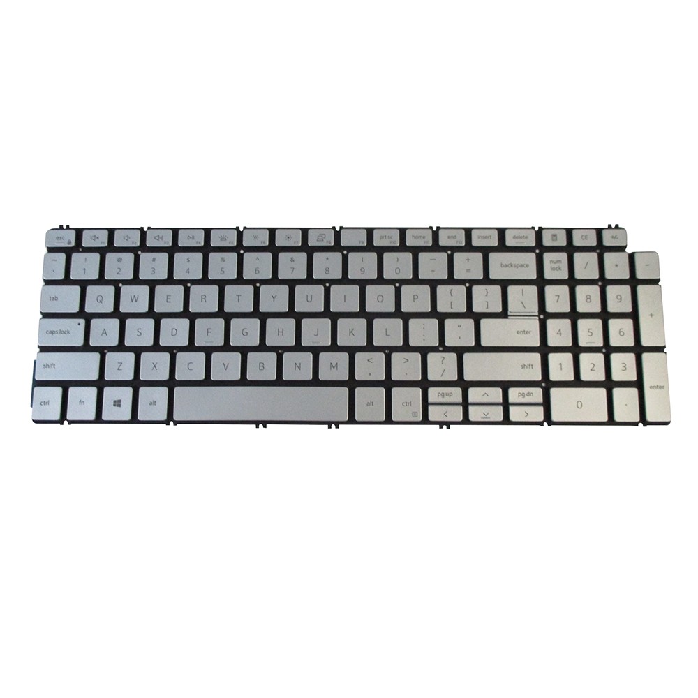 Silver Backlit Keyboard for Dell Inspiron 5501 5502 5508 5509 – Replaces GMXMJ
