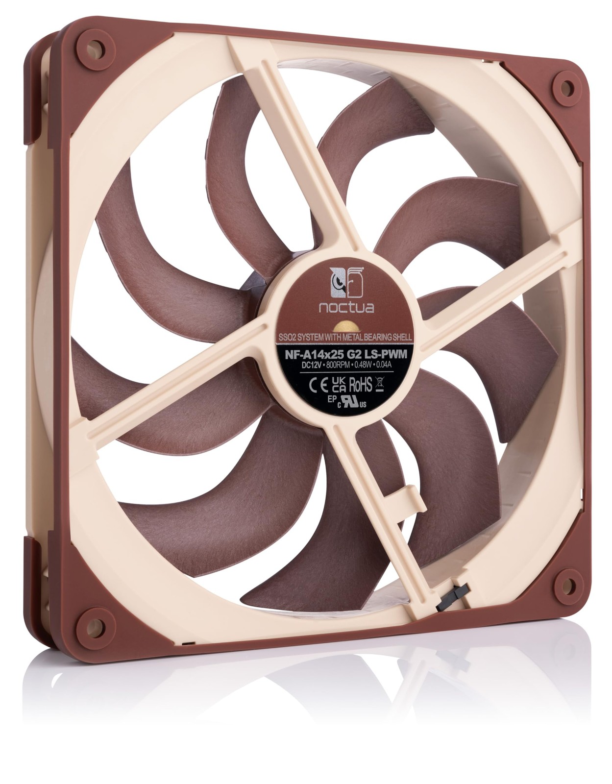 NF-A14x25 G2 LS-PWM, Premium-Quality Ultra-Quiet 140mm PC Fan, 4-pin (Brown)