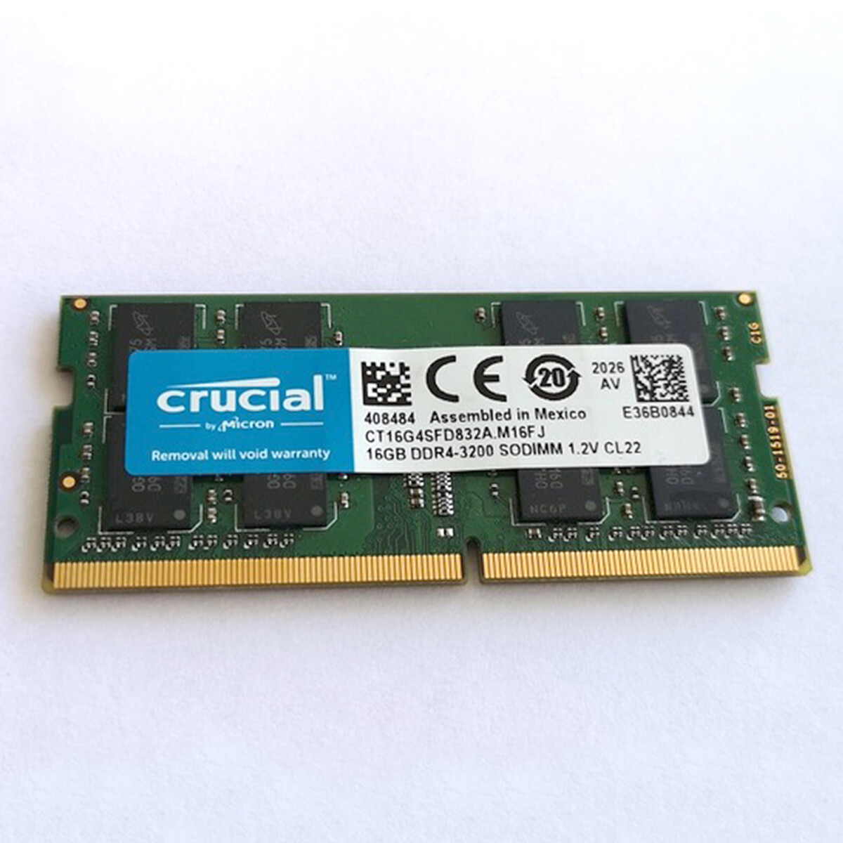 Lot of 2pcs Crucial 16GB PC4-25600 CT16G4SFD832A DDR4 3200MHz Laptop SODIMM RAM