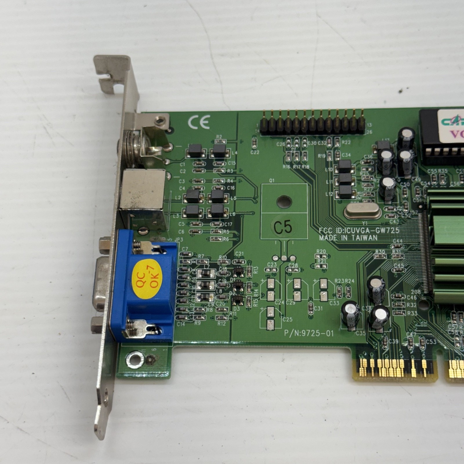 FCC ID:ICUVGA-GW725 P/N:9725-01 VGA BIOS CARD 8Mb USED