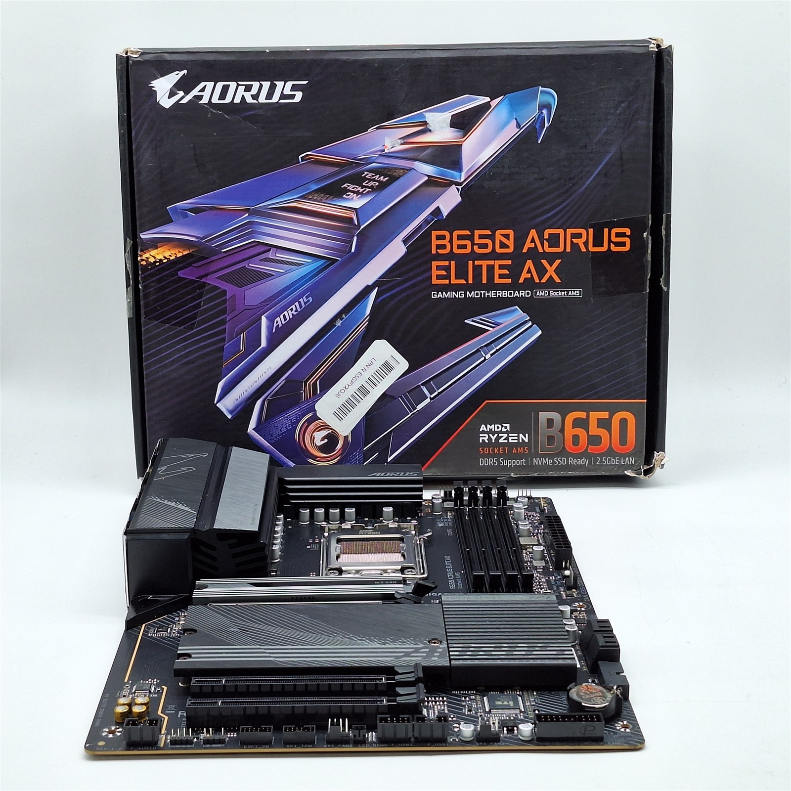 GIGABYTE B650 AORUS Elite AX AMD B650 ATX Motherboard, DDR5, PCIe 5.0, WiFi 6E