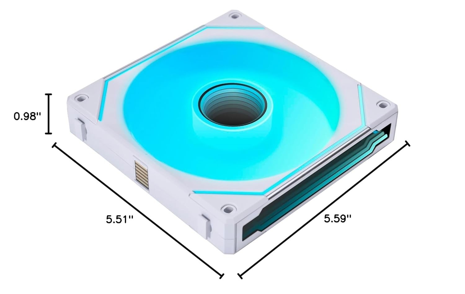 Lian Li UNI Fan SL Infinity 140mm White ARGB Reverse Blade Cooling Fan