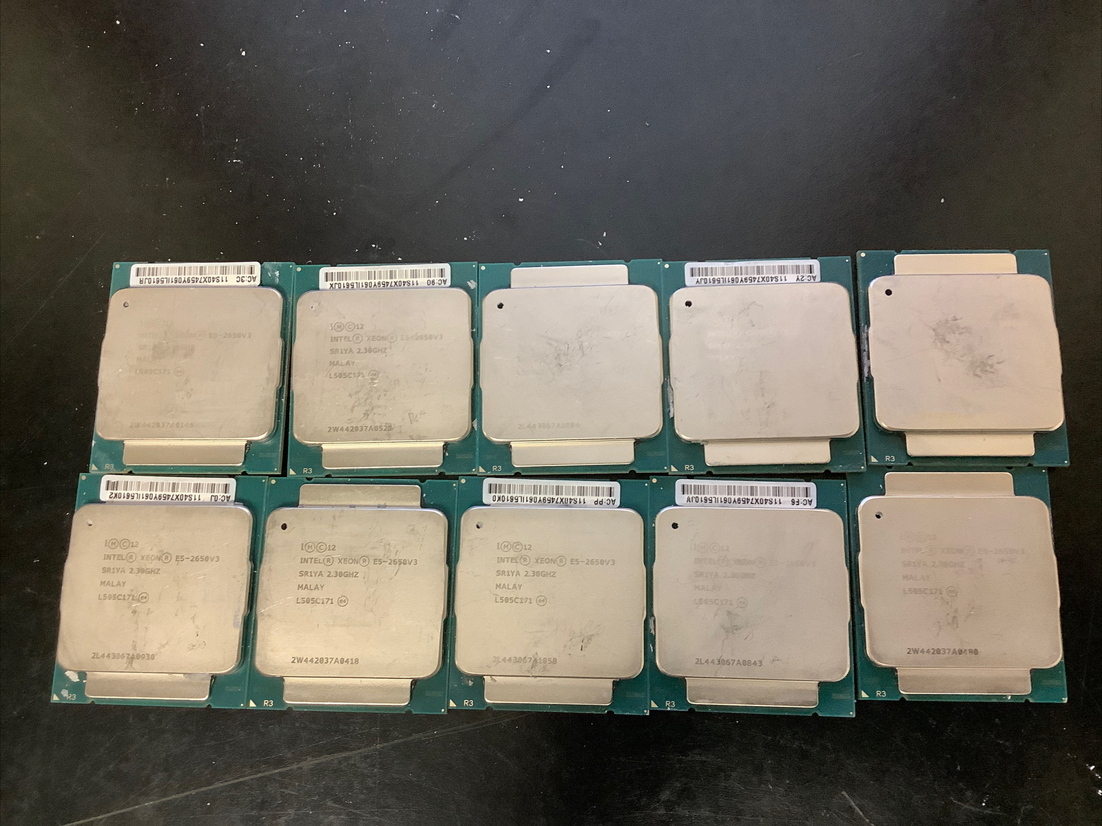 Lot of 10 Intel Xeon E5-2650V3 2.3 GHz Processors