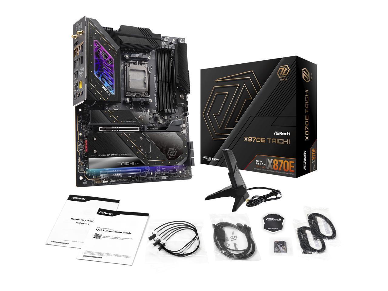 ASRock X870E TAICHI AM5 AMD X870E SATA 6Gb/s Extended ATX Motherboard