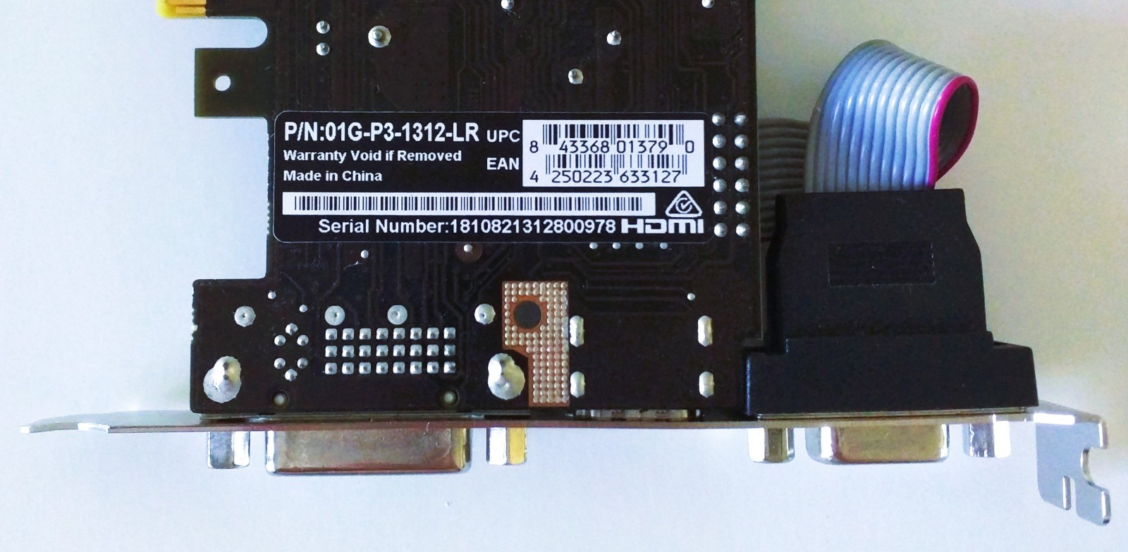 EVGA NVIDIA GeForce 210 1GB DDR3 SDRAM PCIe x16 01G-P3-1312-LR