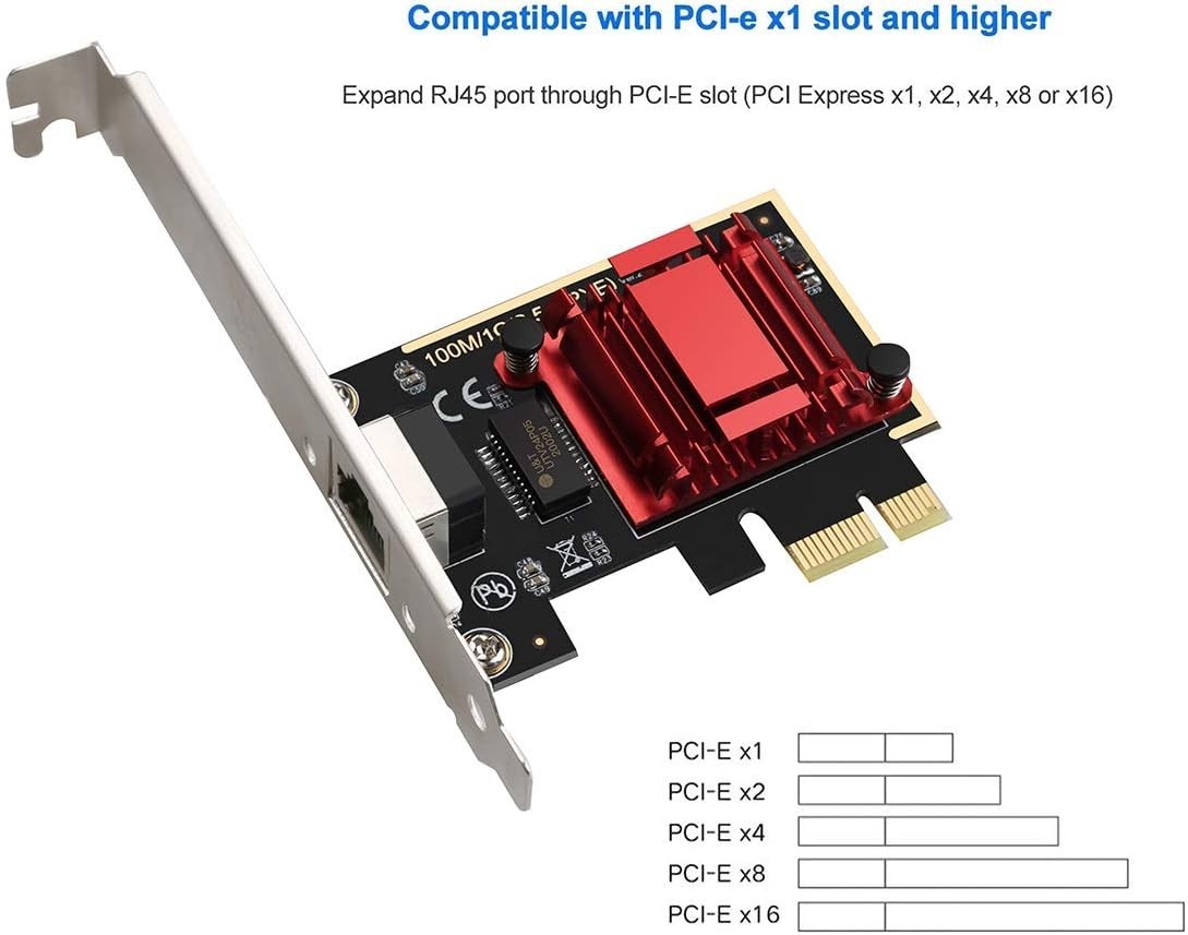 Stylish 2.5G Ethernet Card – Low Profile, High-Speed Performance for All Systems