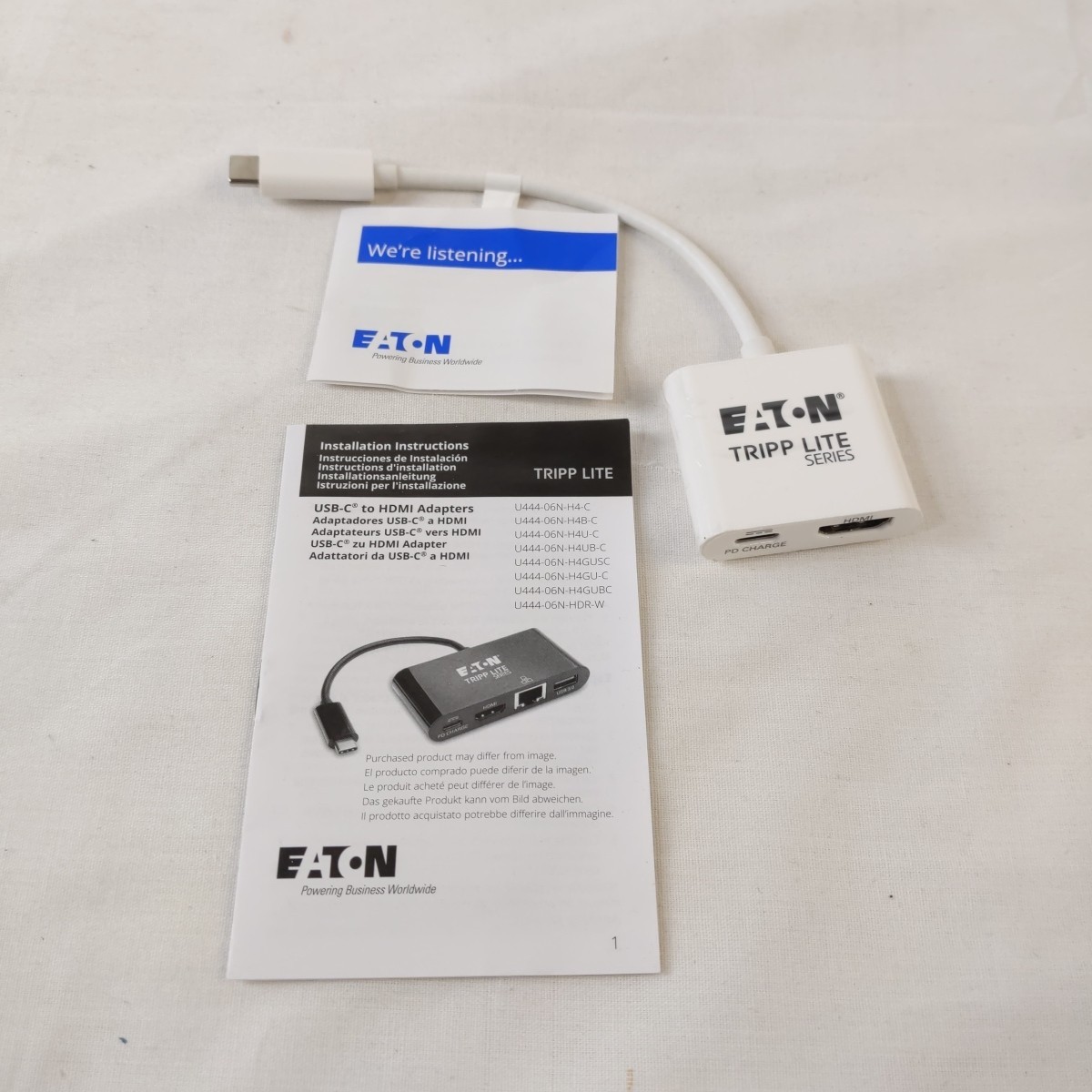 EATON Tripp Lite Series USB 3.2 Gen 1 Adapter – USB-C to 4K U444-06N-H4-C