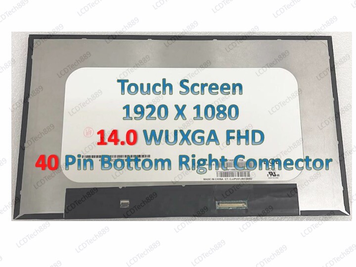 New LCD Screen for 06WW5K N140HCN-E5C 6WW5K 40pin Touch FHD 1920×1080 Matte