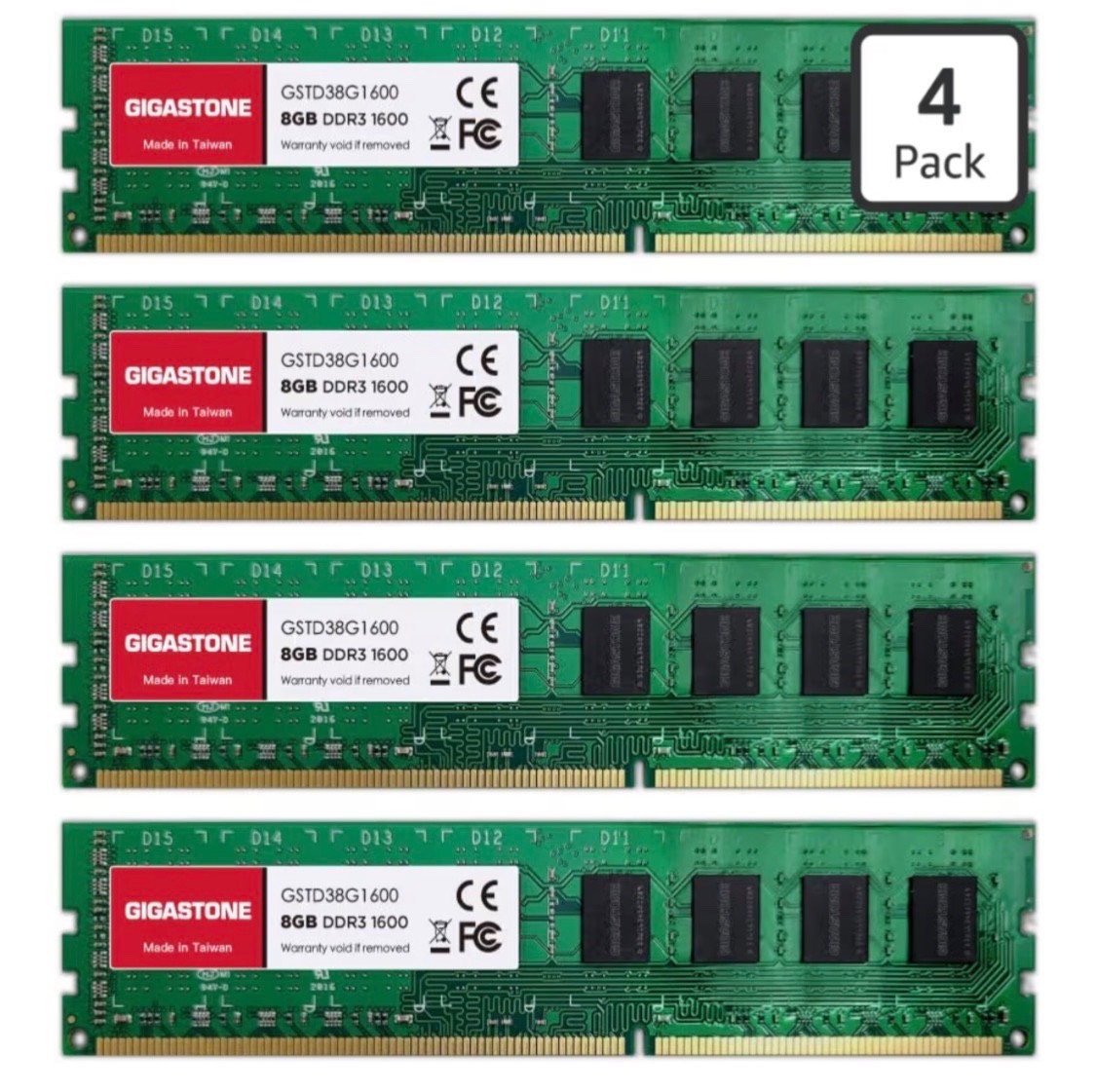 32GB Kit (4x8GB) DDR3/DDR3L 1600MHz (1333MHz) PC3-12800 (PC3-10600) CL11 1.35V/1