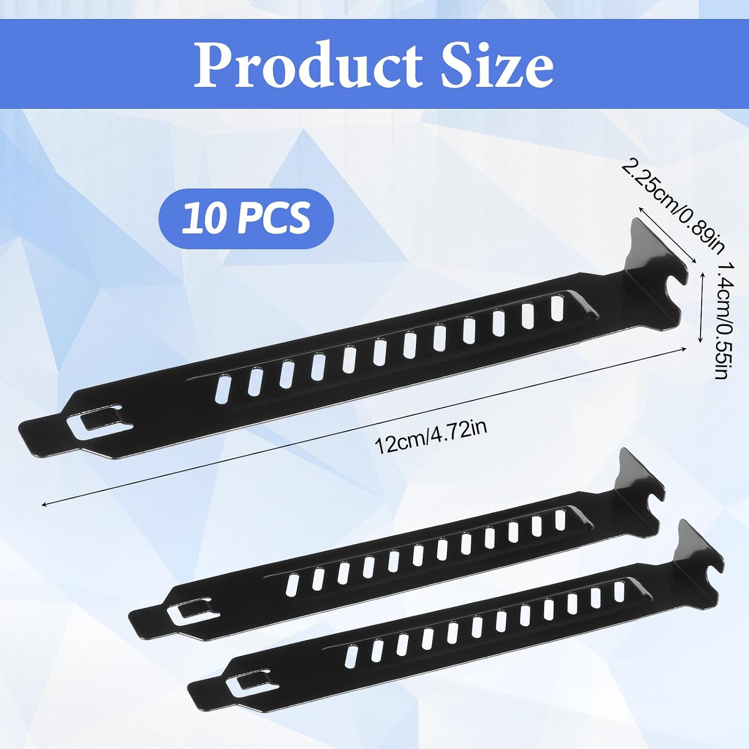 PCI Slot Covers Vented Dust Filter Bracket Expansion Blanking Plates for Compute