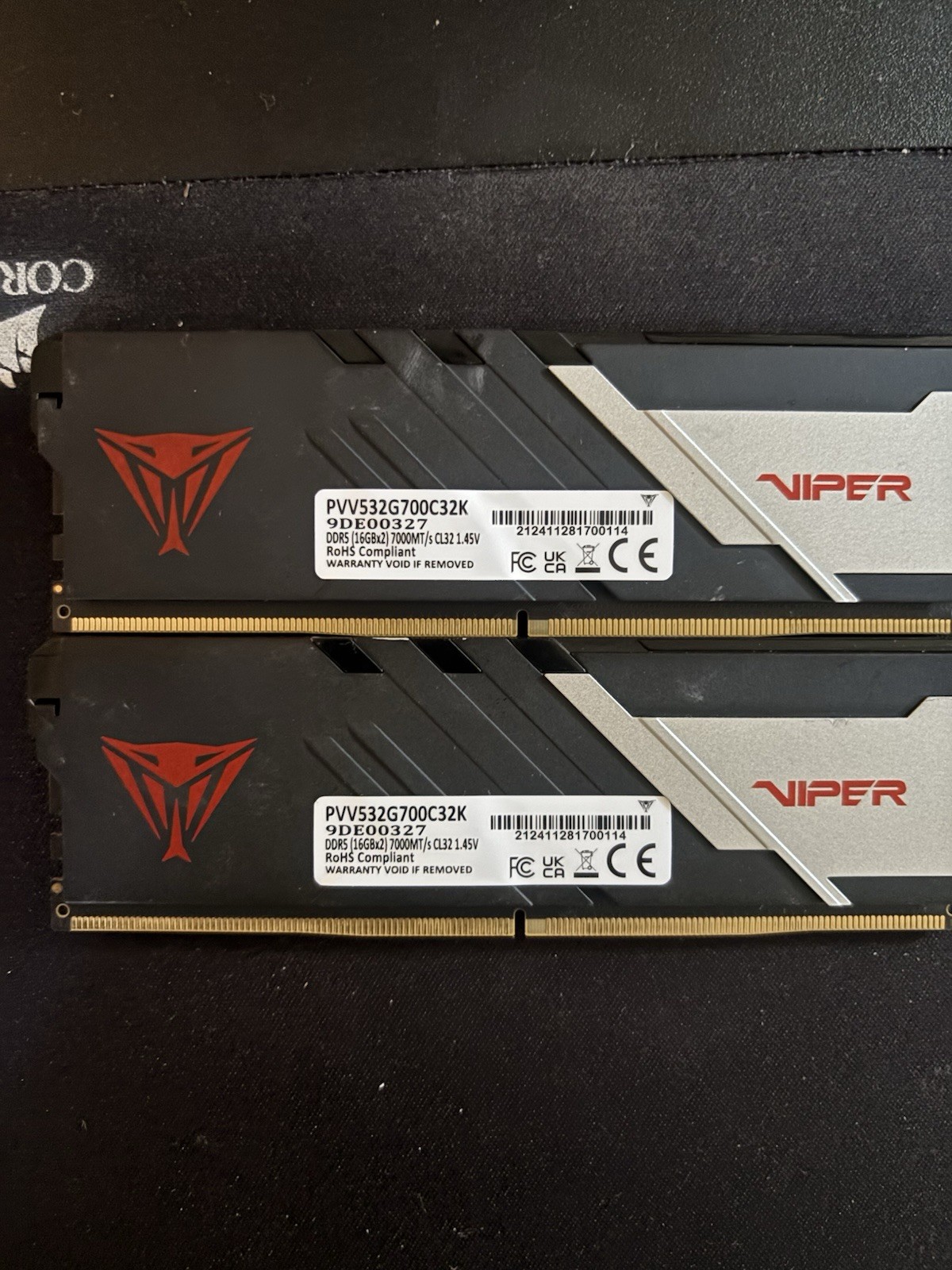 Patriot Viper Venom 32GB (2x16GB) DDR5-7000 PC5-56000 CL32 UDIMM XMP/EXPO PC RAM