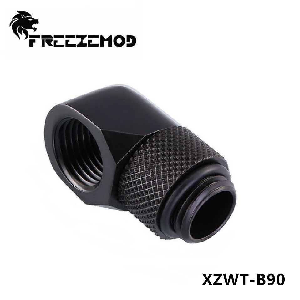 FreezeMod 90 Degree G1/4 Thread Rotary Adapter Rotary Fitting for Water Cooling