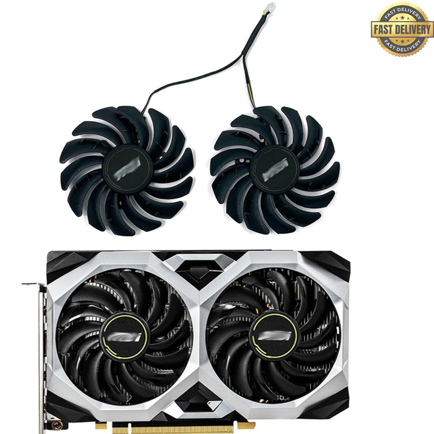MSI GeForce GTX 1660 Super Dual Fan Cooling Solution, 22dB Low Noise, 7000 RPM