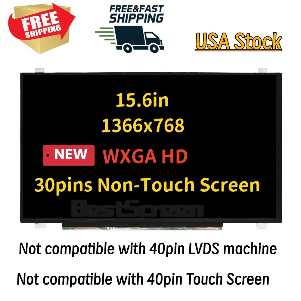 15.6» For HP 15-BA004CY 30 Pins HD 30 pins Screen Replacement LCD LED Display