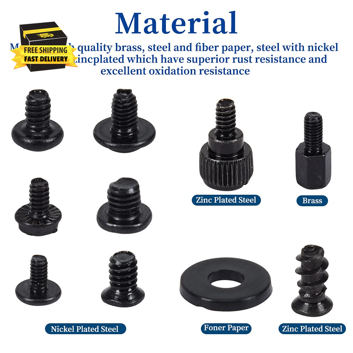 400PCS Computer Screws Motherboard Standoffs Assortment Kit for Universal Mother