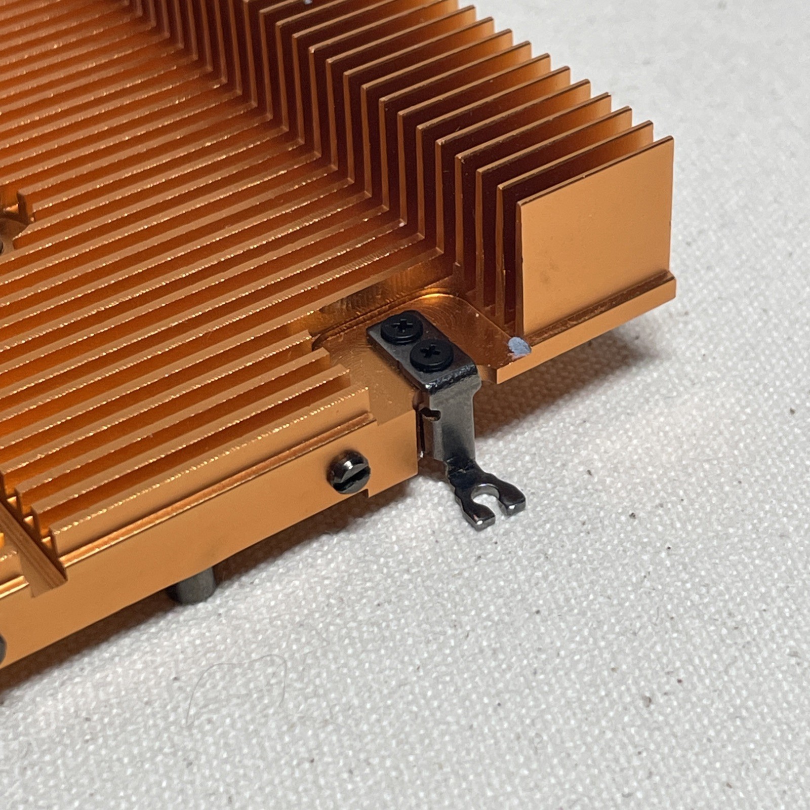 EVGA 3090 KingPin Hybrid Rear VRM Copper Heatsink And Fan Mount With Bottom Fin