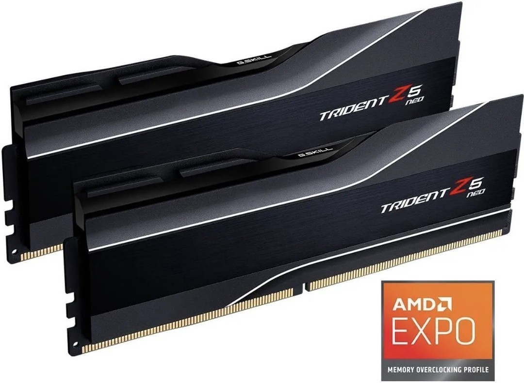 Black G.SKILL Trident Z5 Neo Series 64GB (2 x 32GB) 288-Pin PC RAM DDR5 6000