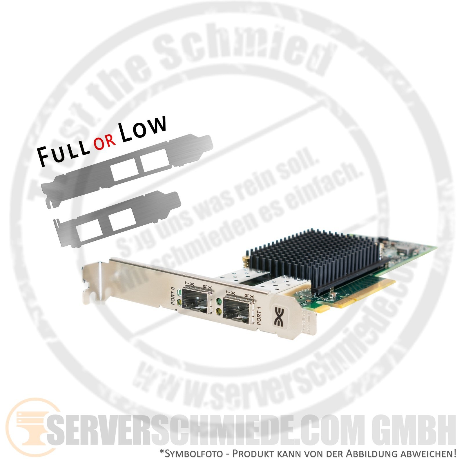 Dell Broadcom 2x 16Gb FC LPe31002-M6 PCIe x8 FibreChannel Controller HBA 0RXNT1