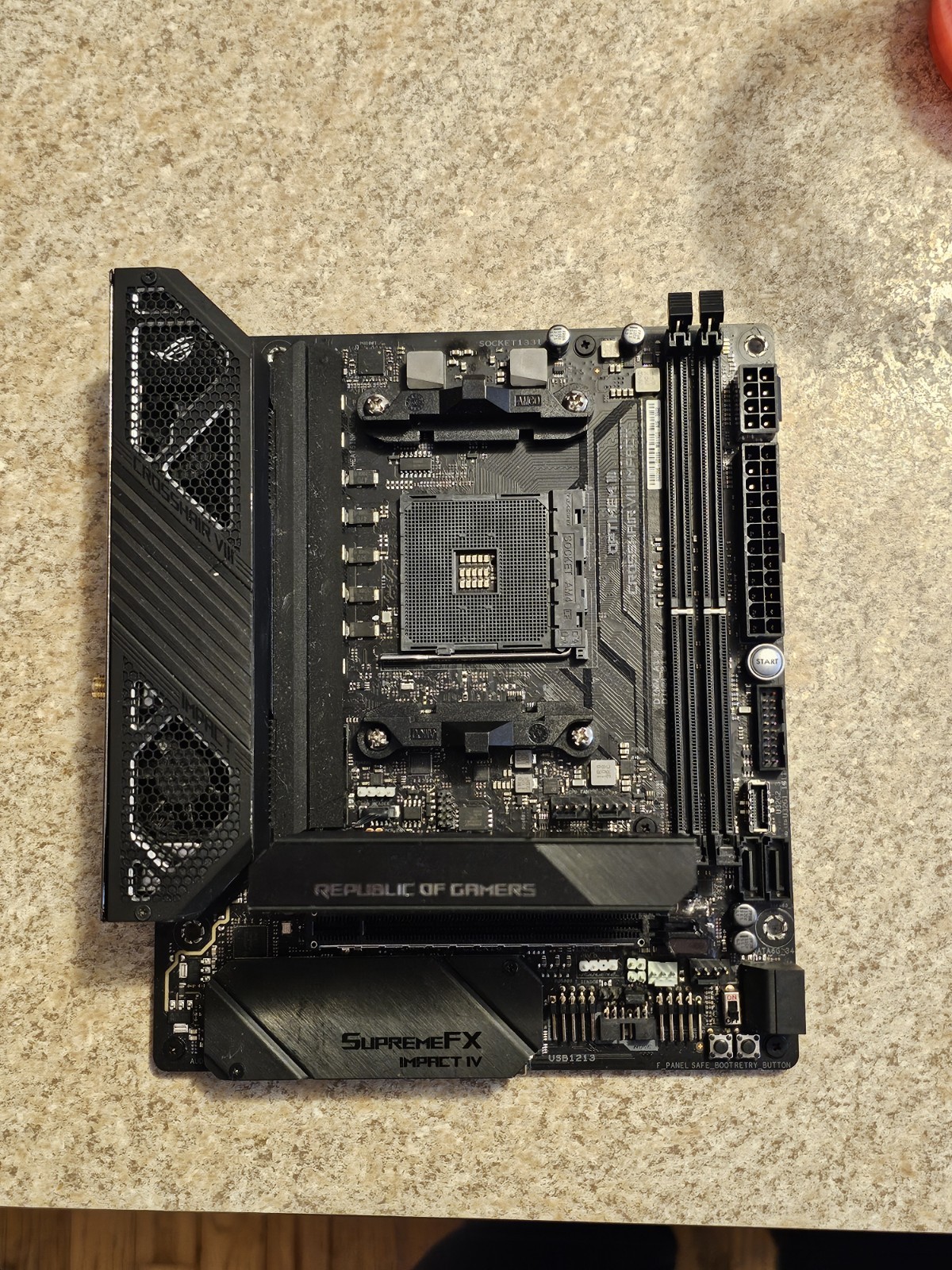ASUS ROG Crosshair VIII Impact AM4 Motherboard With Bitspower Monoblock
