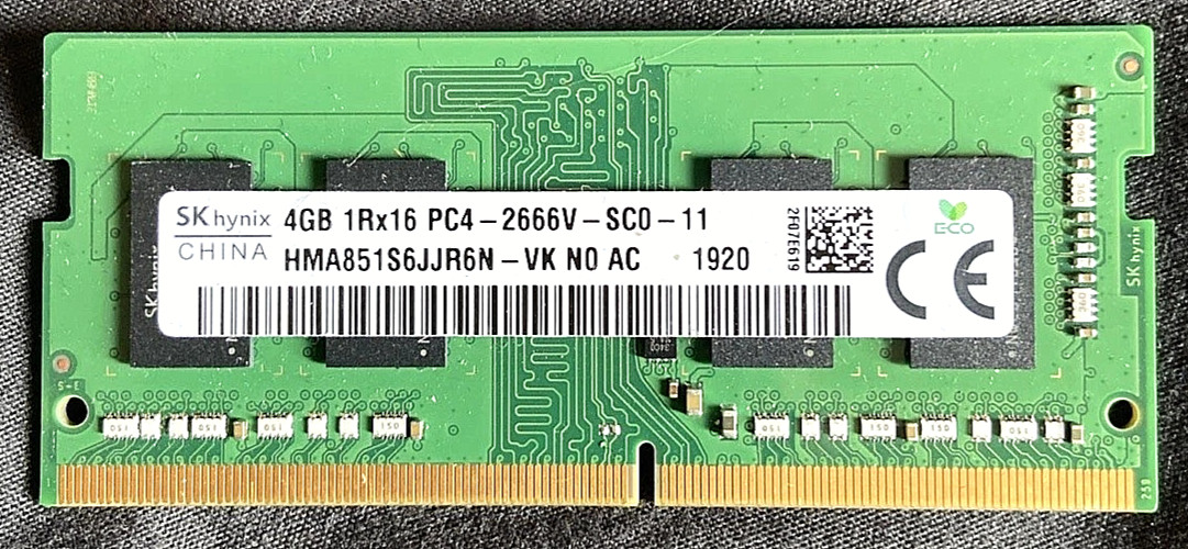SK Hynix 4GB PC4-2666V SODIMM Laptop Memory RAM DDR4-3000