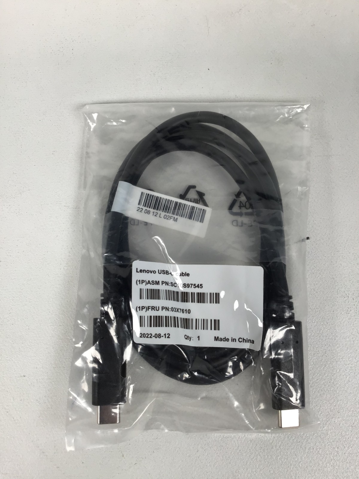 Genuine Lenovo 1m USB-C CABLE 4X90U90619 03X7610 ~