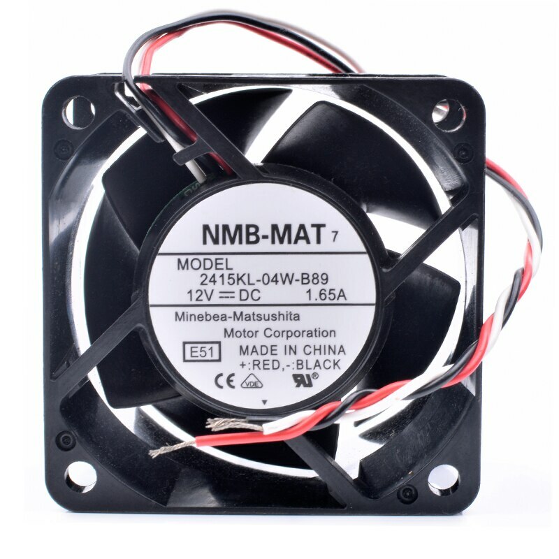 NMB 2415KL-04W-B89 6cm 6038 60x60x38mm 12V 1.65A 3 pin cooling fan