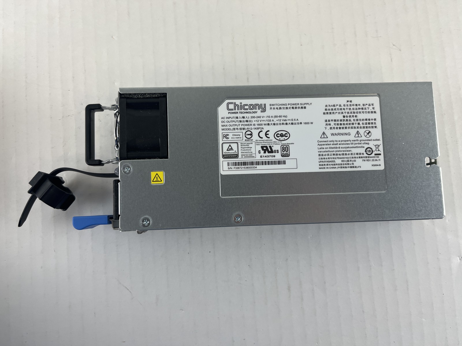 R12-1K6P2A REV:03 POWER SUPPLY 1600W (R12-1K6P2A REV:03)
