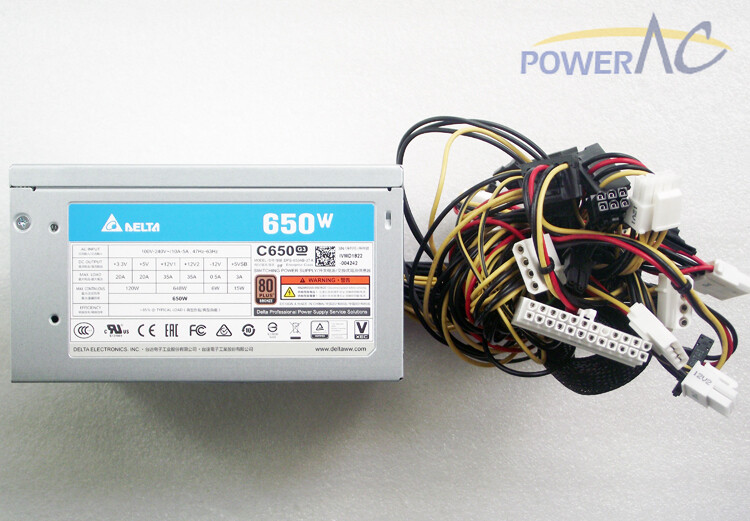 Original PSU Delta 80Plus 650W Switching Power Supply DPS-650AB-27A GPS-650JB F