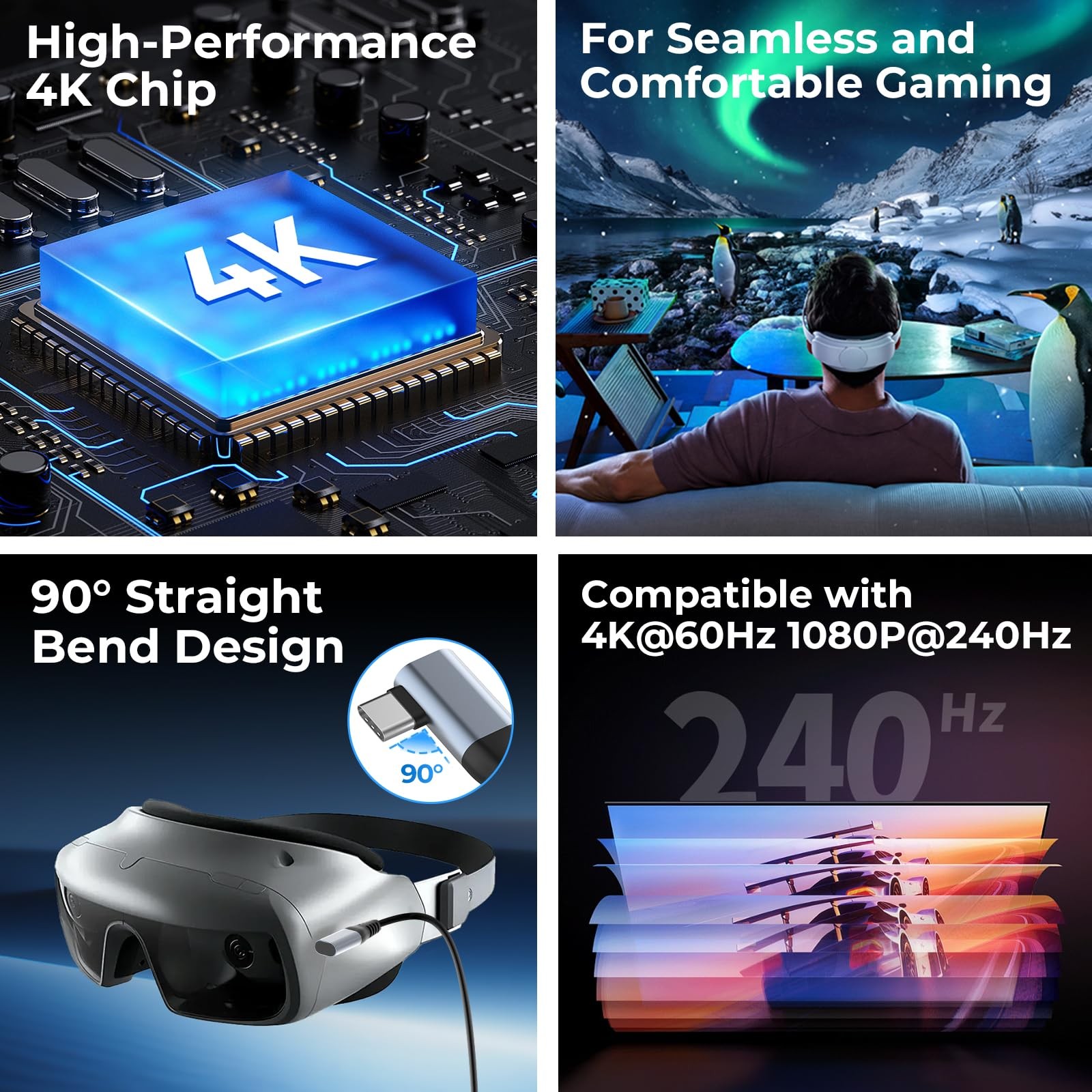 4K USB3.0 HDMI Capture Card for Streaming, PD100W, 90° USBC, 3.3ft 4K60FPS 10…