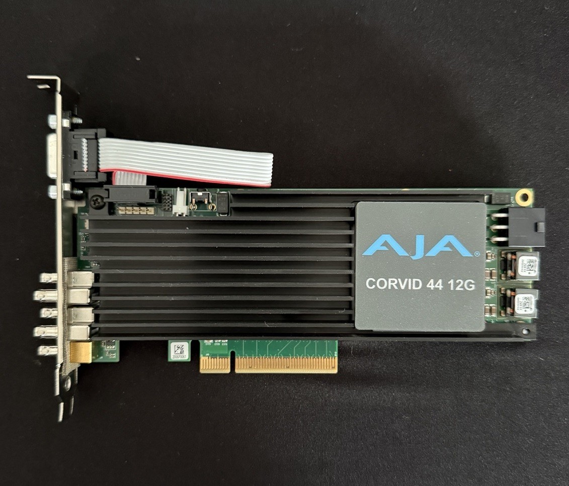 AJA Corvid 44 12G 4K UHD PCIe Video Capture Playback Card (CRV44-12G-R0-0)