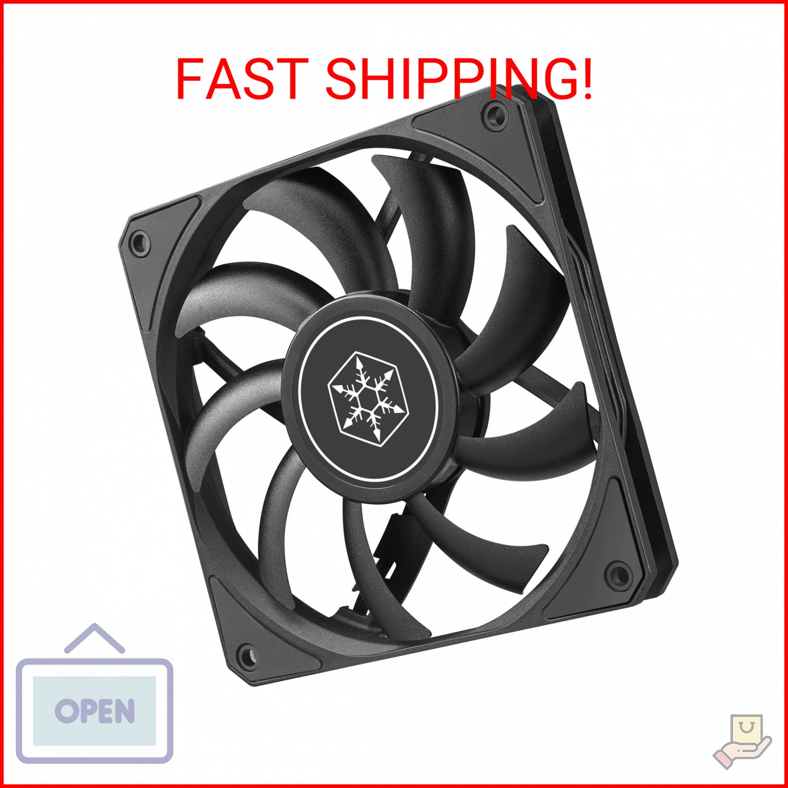 Silverstone Technology Air Slimmer 120 Enhanced Performance 120mm Slim Fan with