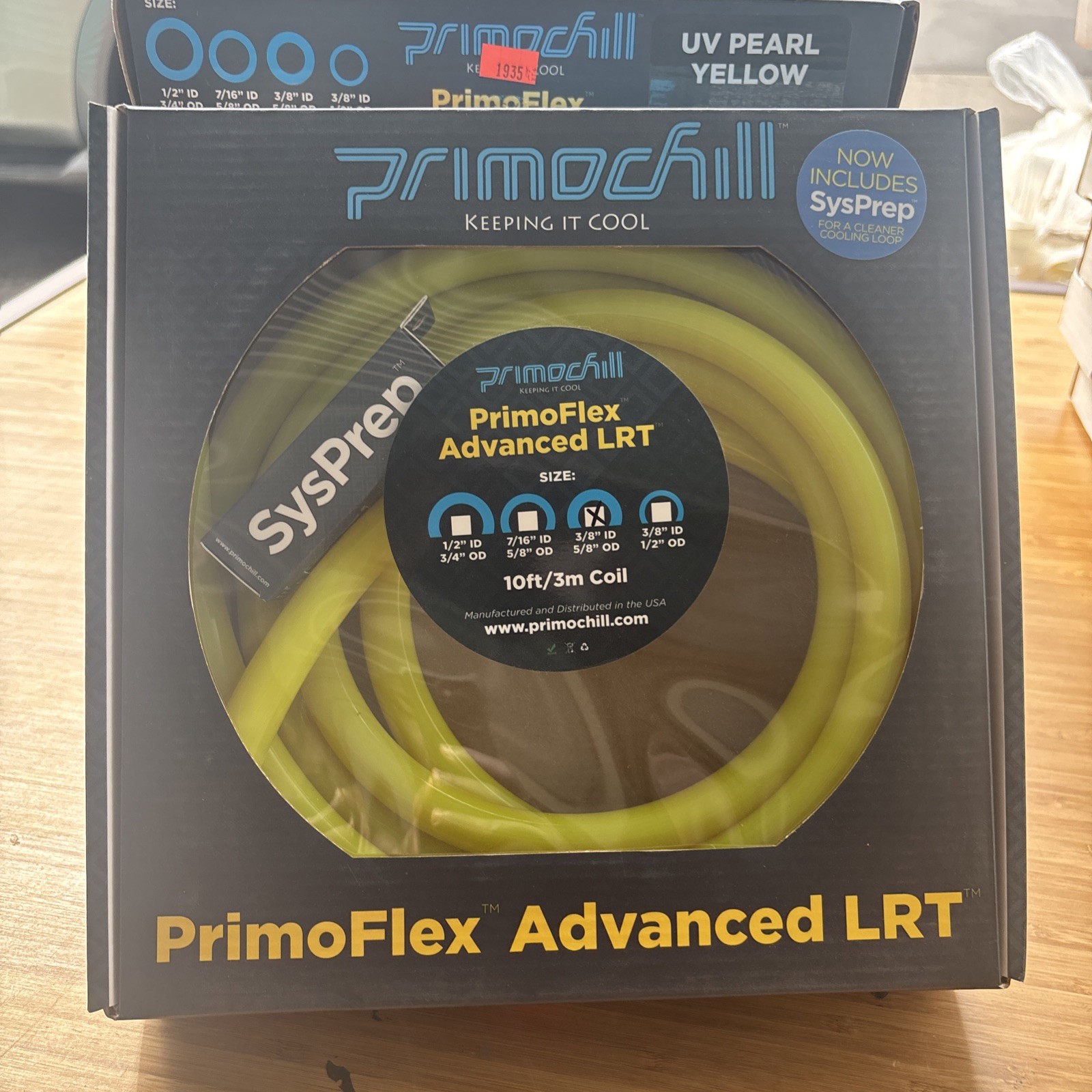 UV Pearl Yellow PrimoFlex Advanced LRT Tubing 3/8″ ID x 5/8″ OD 10 Ft/3m Coil
