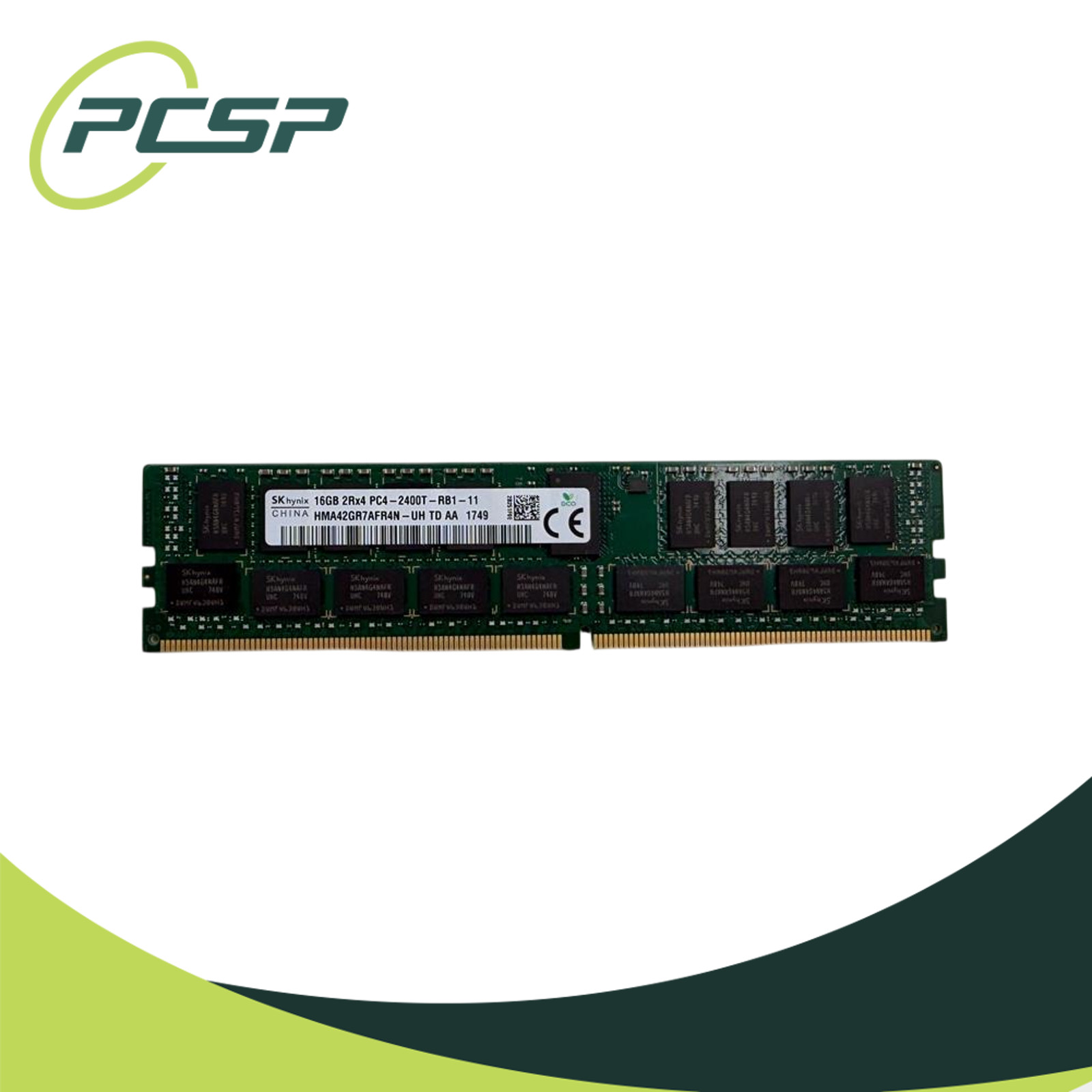 Hynix 16GB PC4-2400T-R 2Rx4 DDR4 ECC RDIMM Server Memory HMA42GR7AFR4N-UH