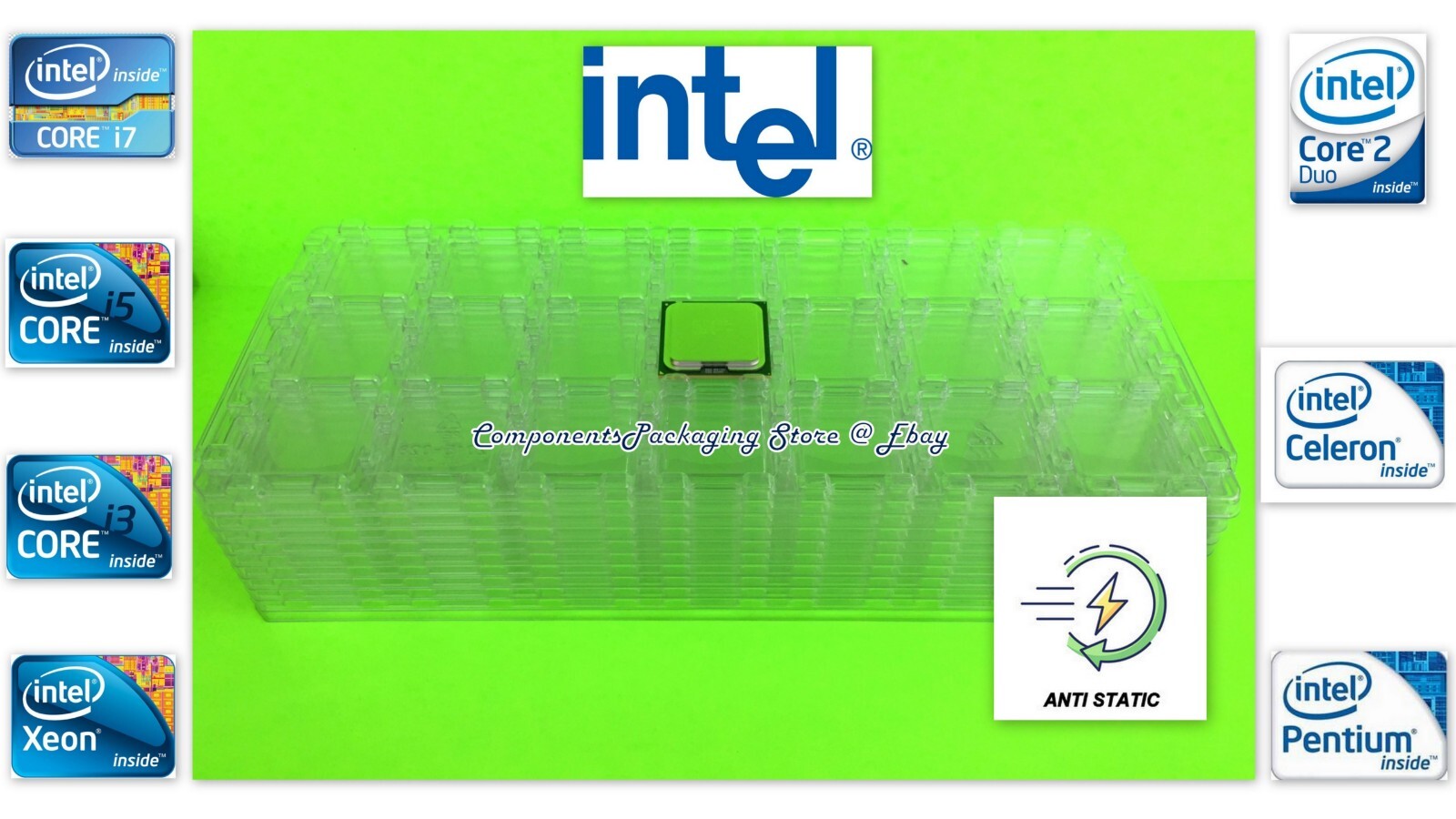 Intel Xeon CPU Tray for Socket LGA771-775 5XXX 3XXX Processor Qty 4 fits 84 CPU