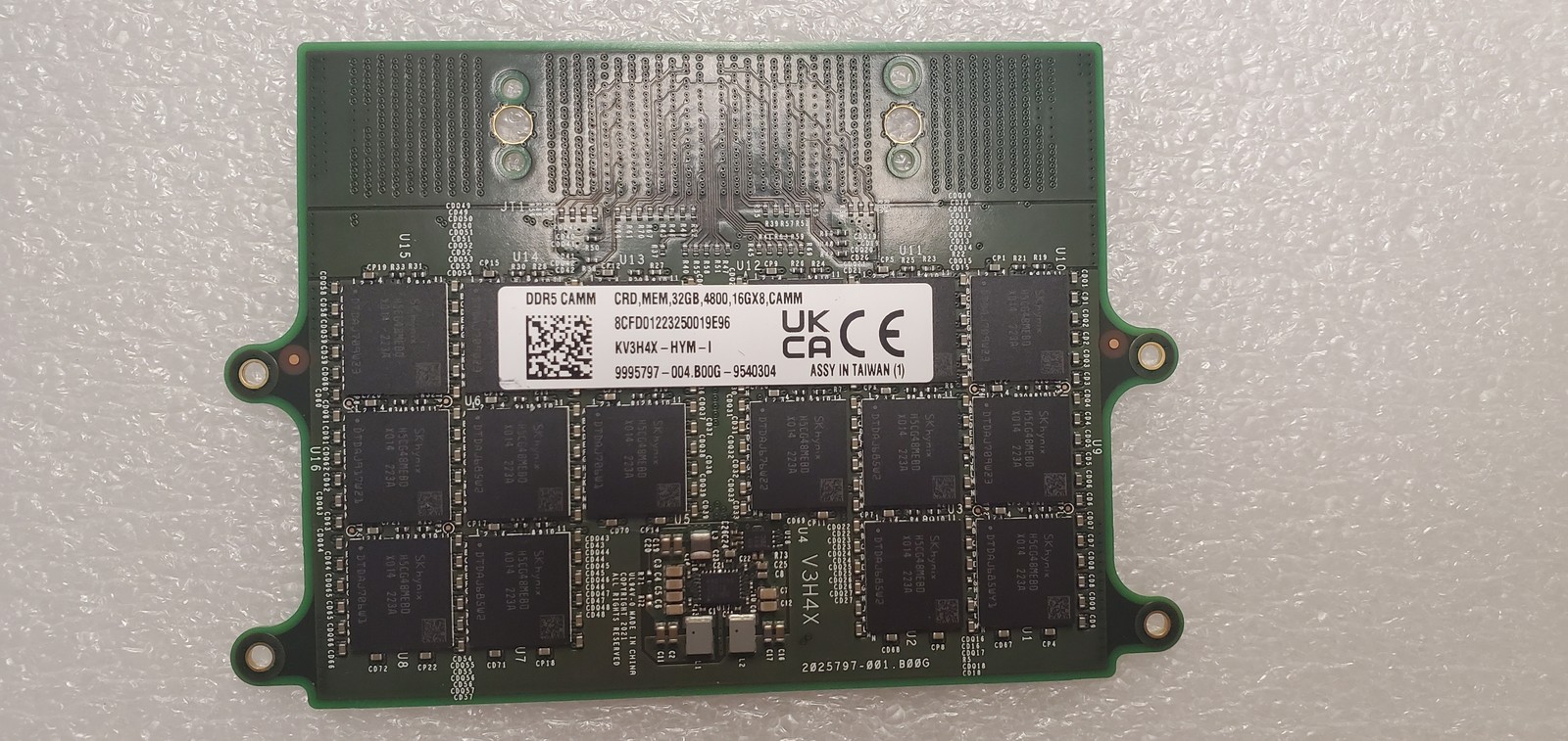 Dell 32GB DDR5 4800MT/s RAM 16GX8 CAMM Memory Module For Precision KV3H4X-HYM