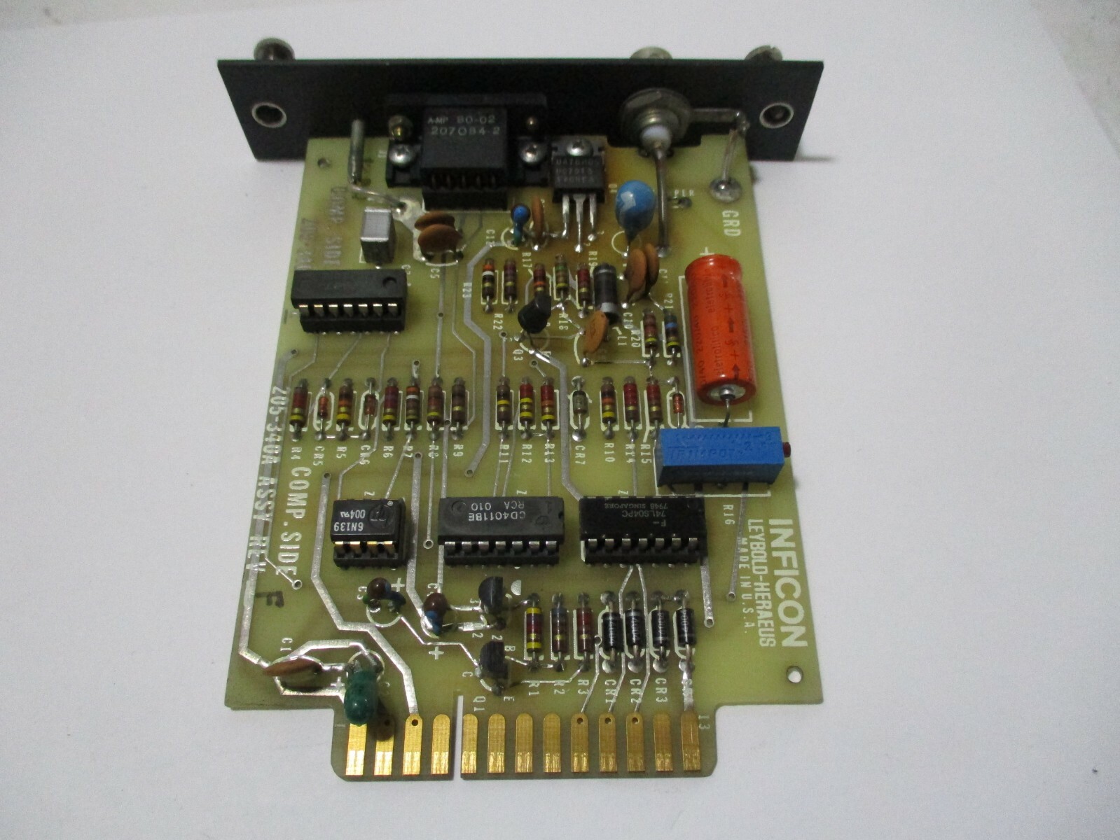 Inficon Leybold-Heraeus 205-340A REV. F Plug-In Board OSC Source Module Card