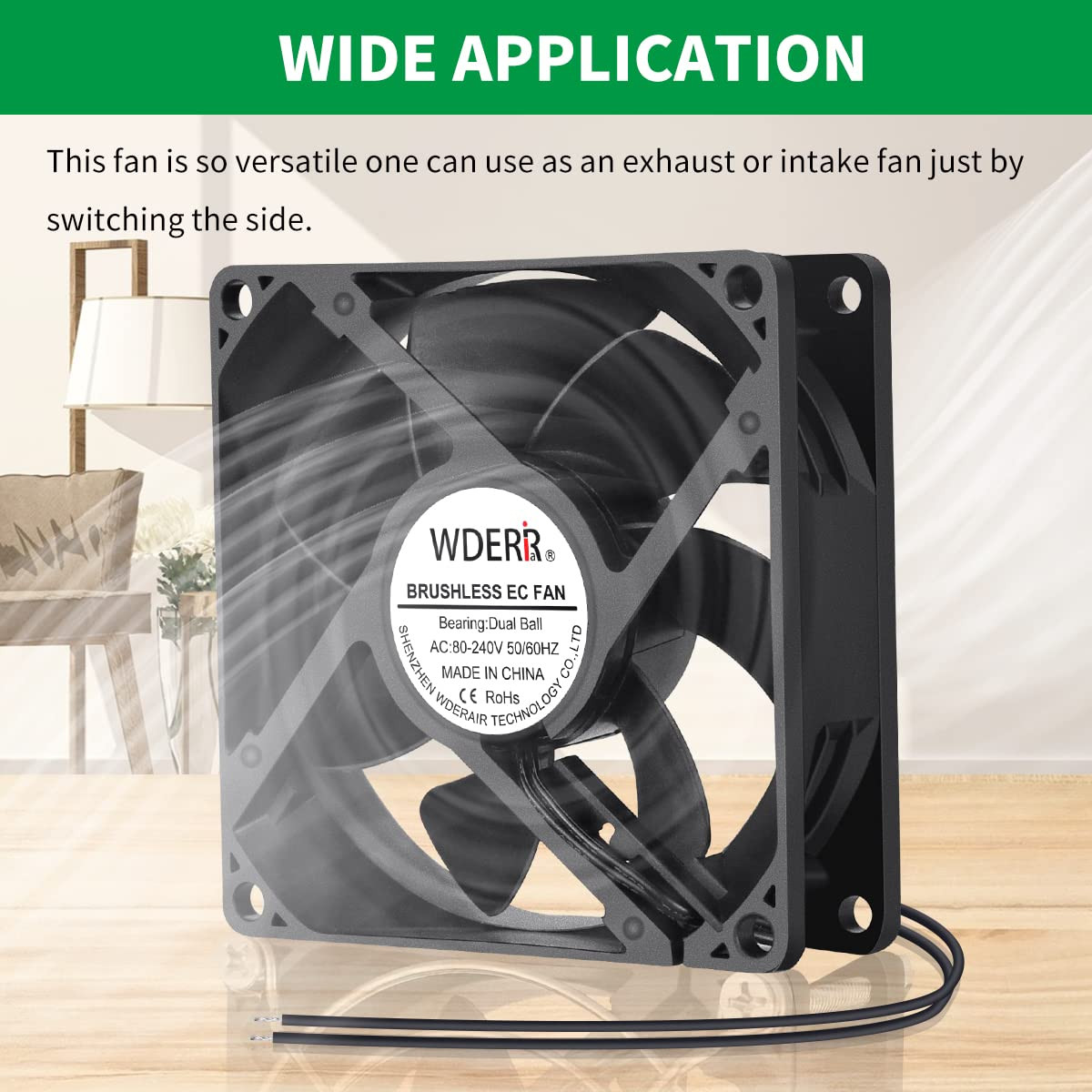 EC 80Mm X 25Mm Small 3 Inch Muffin Axial Cooling Fan 110V 120V 220V 240V Dual Ba