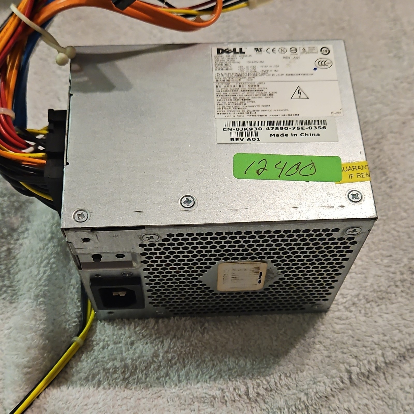 Dell H280E-00 Power Module 280W 24 Pin SATA Molex 4 Pin CPU JK930 U2828F3