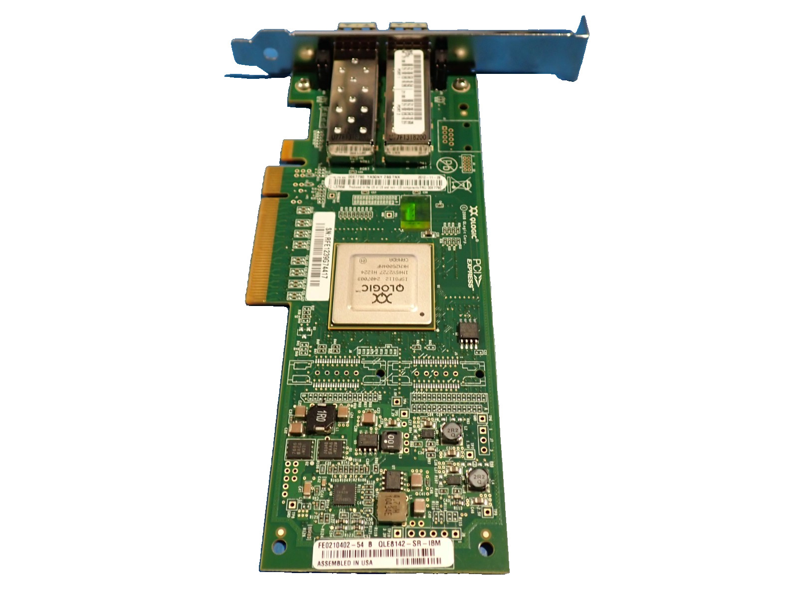 Qlogic 00E7790 2x Ports 10GBase-SR PCIe Express 2.0 x8 FCoE Network Adapter
