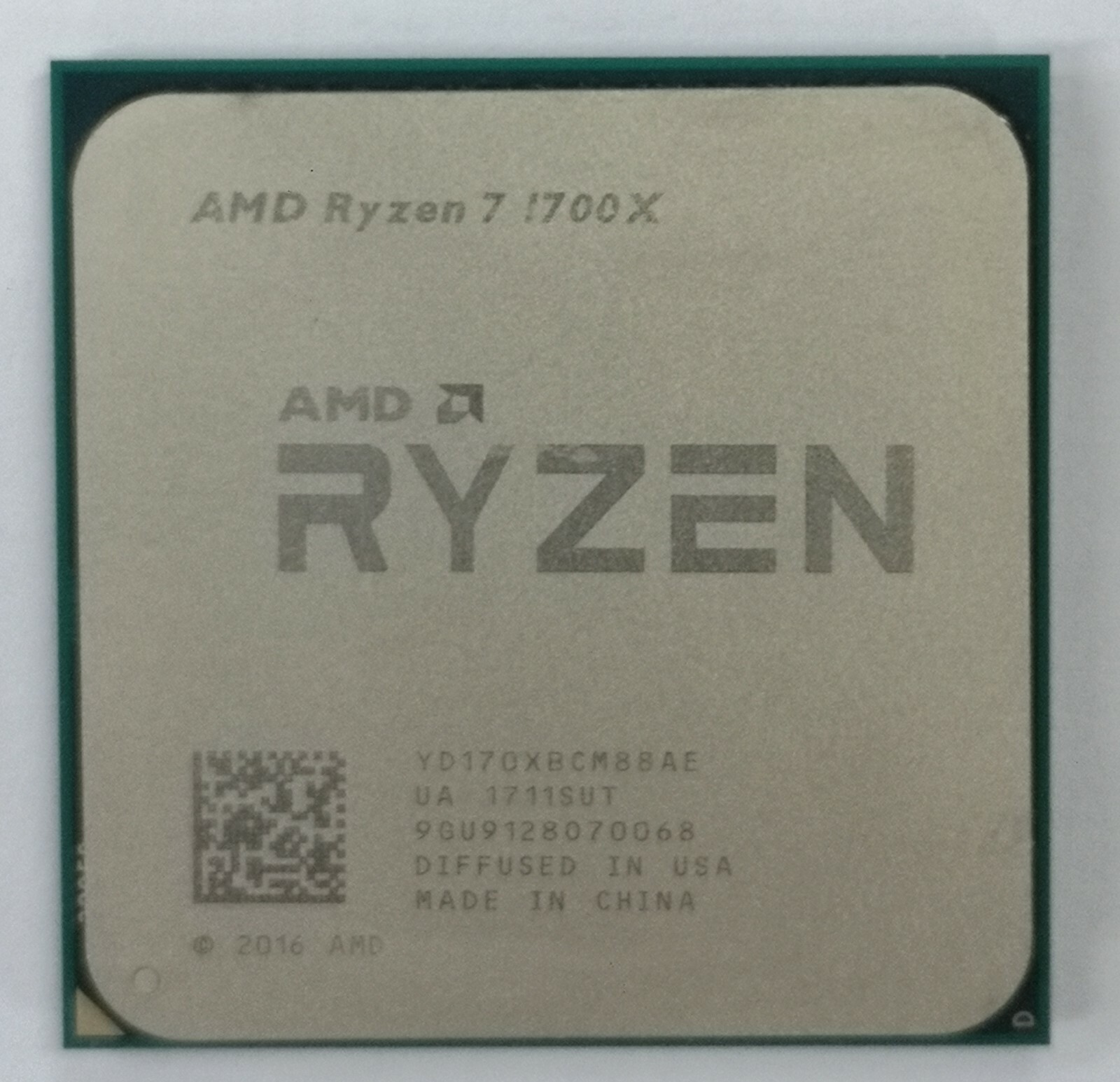 AMD Ryzen 7 1700X Processor Socket AM4 R7 Eight-Core YD170XBCM88AE Desktop CPU