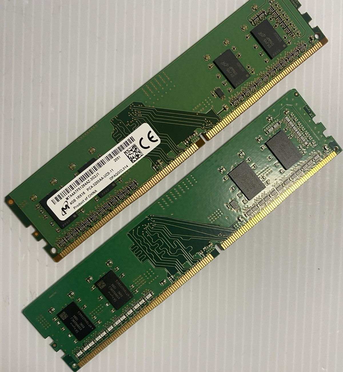 Lot of 2 | 2x4GB Micron MTA4ATF51264HZ-3G2J1 PC4-3200AA SODIMM RAM
