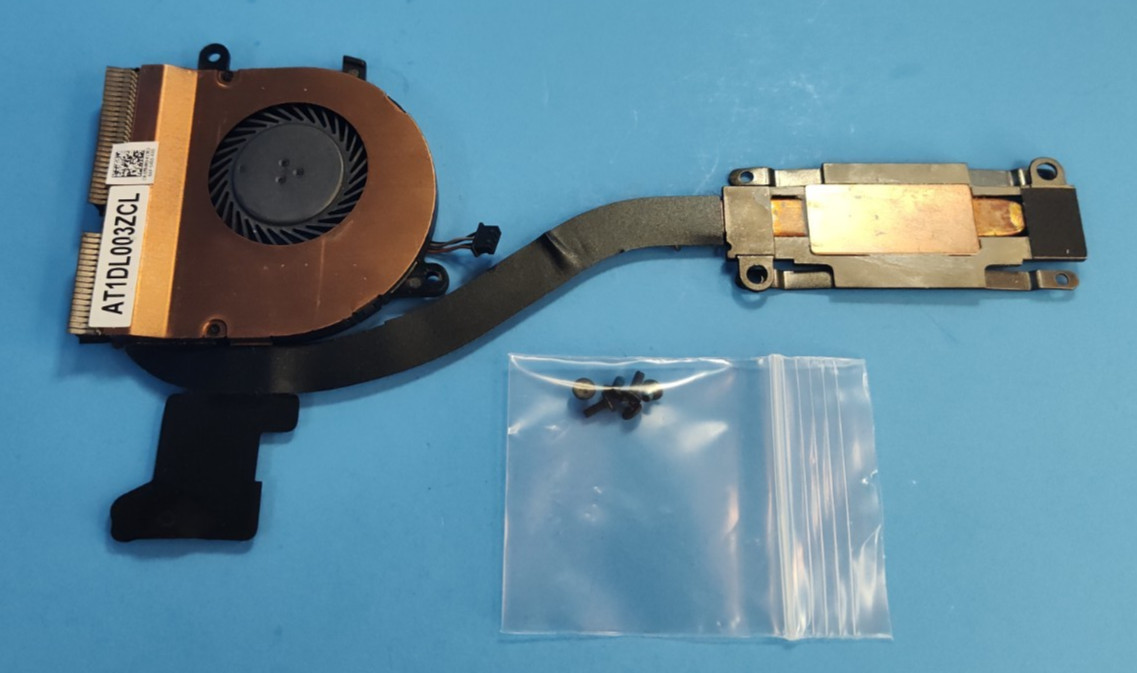 Dell Latitude E7470 Laptop CPU Processor Heatsink Fan Assembly w/Screws F84N0