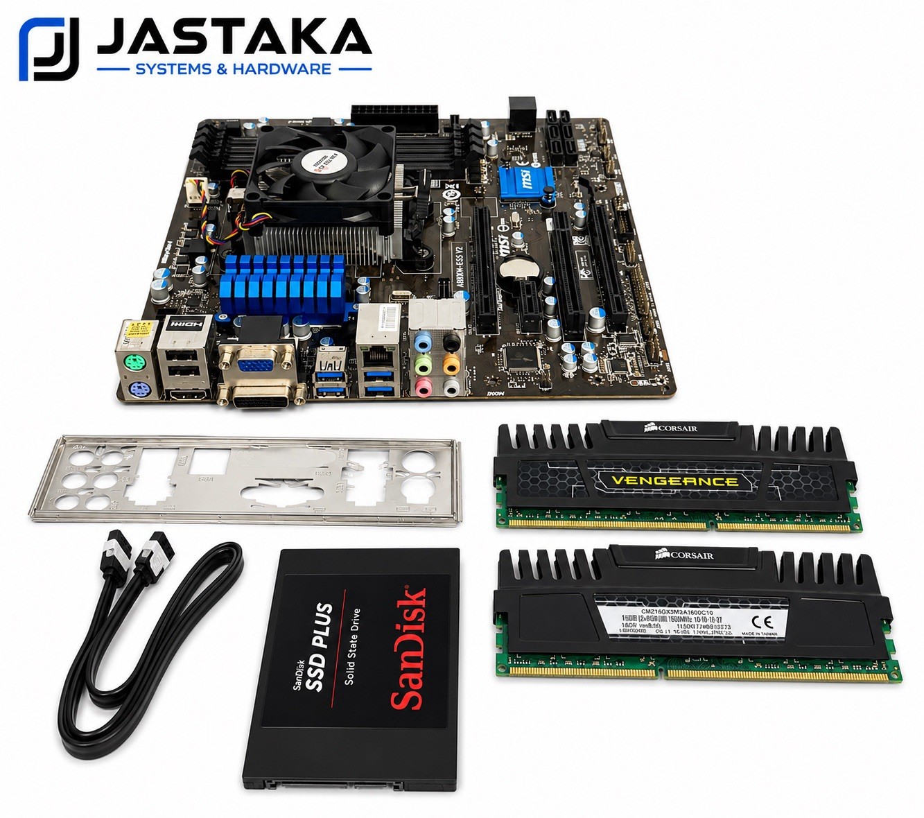 MSI A88XM-E45 V2 AMD A4-7300 16GB DDR3 240GB Kingston SSD Combo
