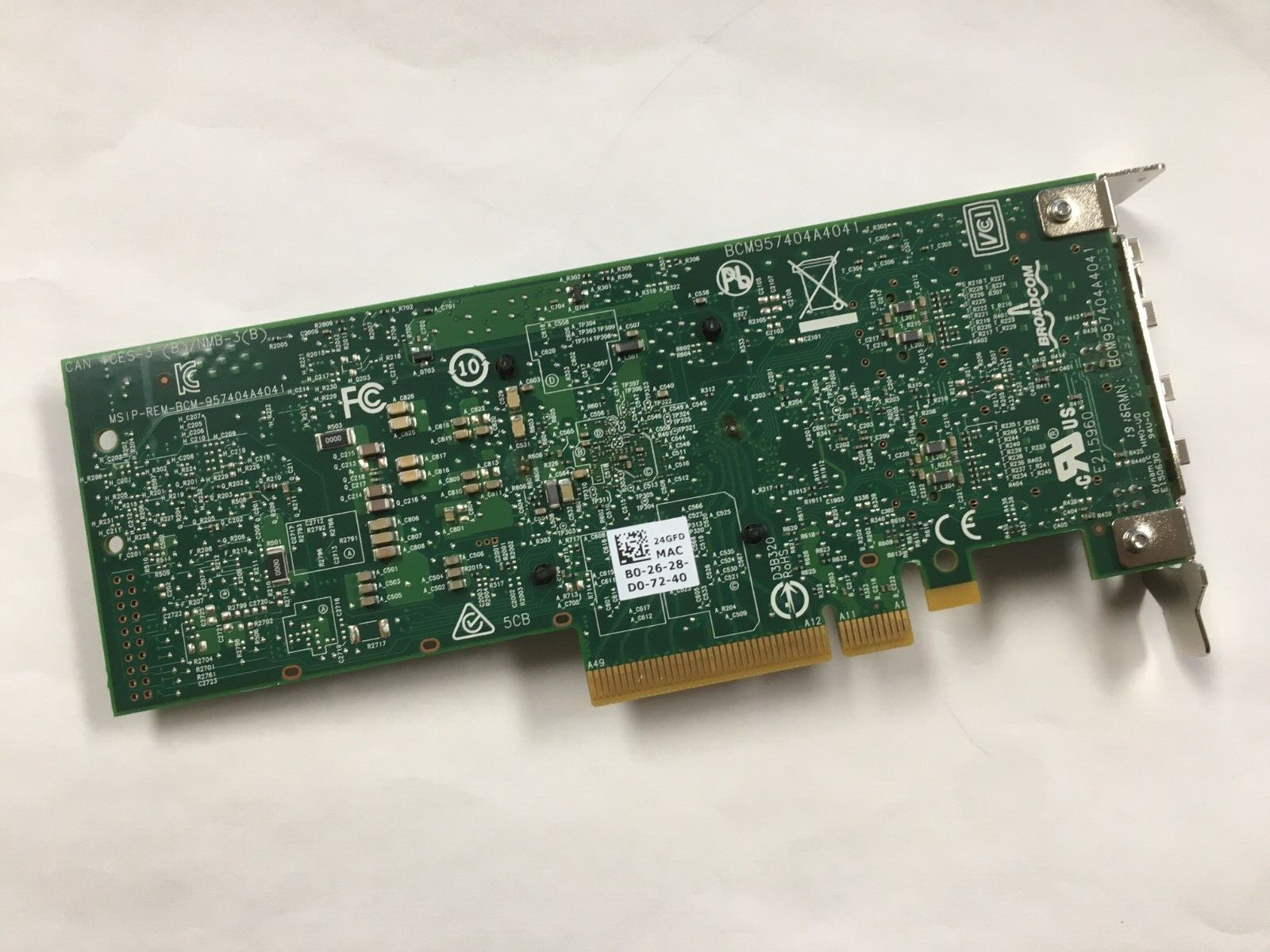Dell Broadcom 57414 / 24GFD Dual Port 25GB SFP PCIe Network Card (Low Profile)