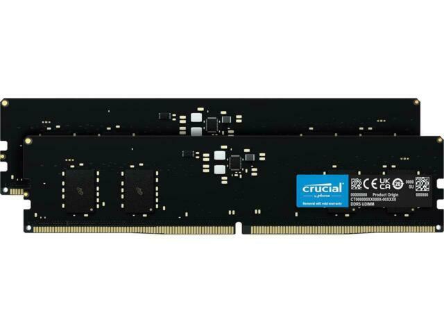 Crucial 32GB (2 x 16GB) PC5-38400 (DDR5-4800) Memory (CT2K16G48C40U5)