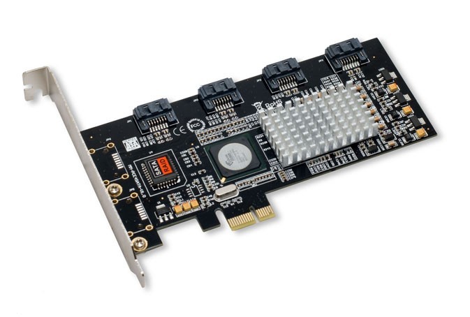 Open Box-4 Port SATA II PCI-e 1.0 x1 Software RAID Card – SY-PEX40008