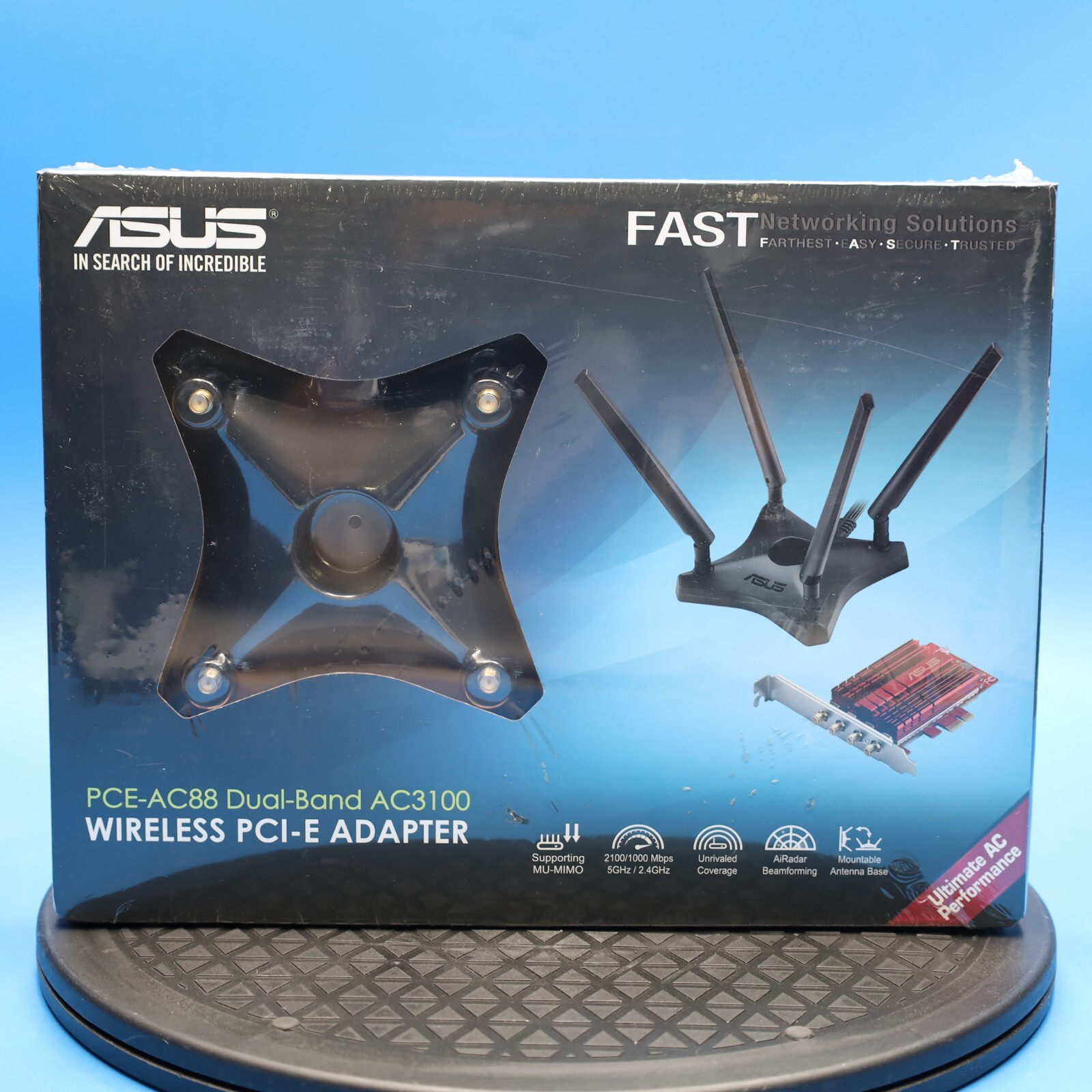 ASUS PCE-AC88 Dual-Band AC3100 Wireless PCI-E Adapter New