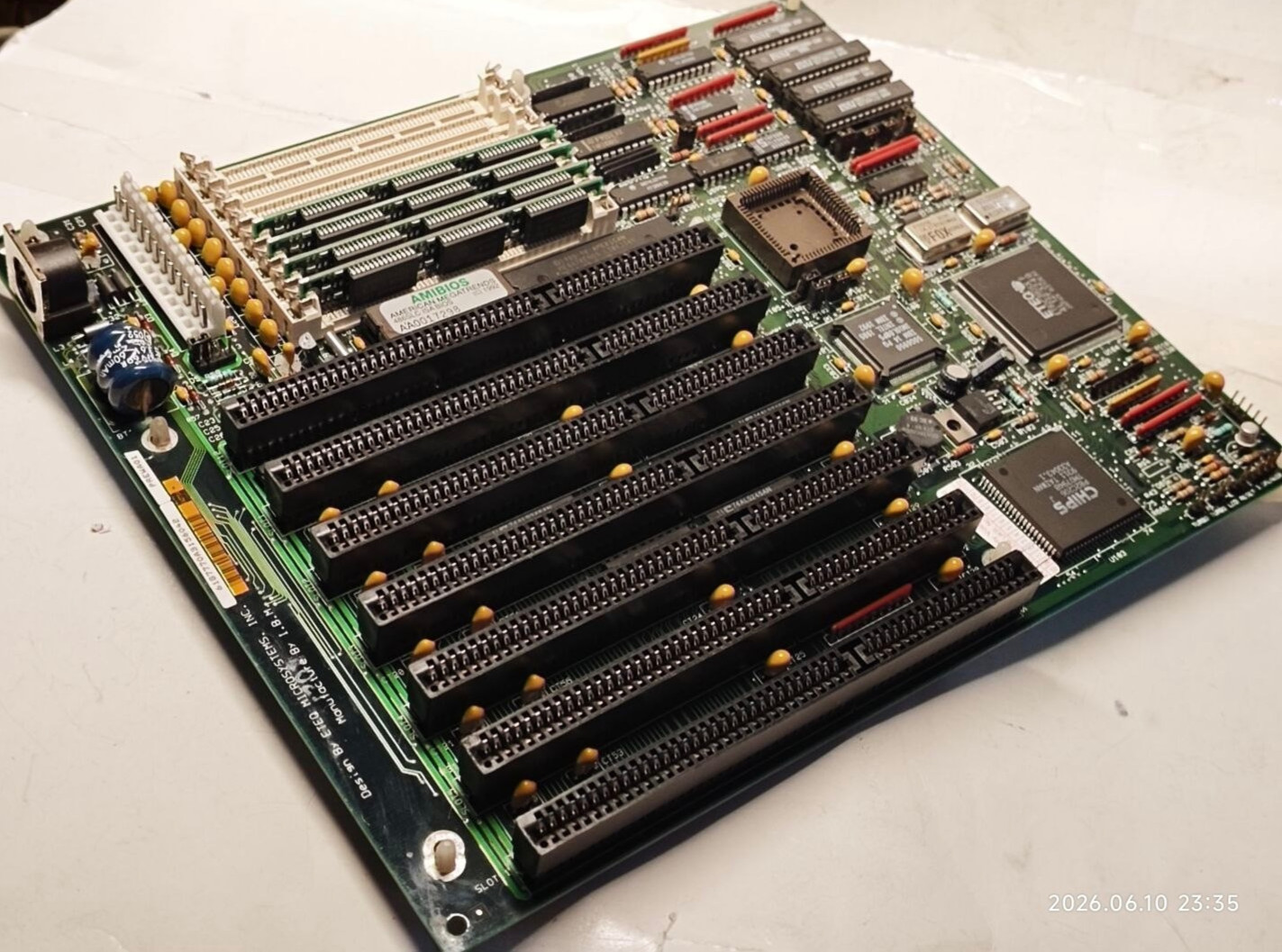 386/486 IBM ETEQ 486SLC2 Motherboard w IBM 486SLC2-50 (50G6950) CPU + 4 MB RAM