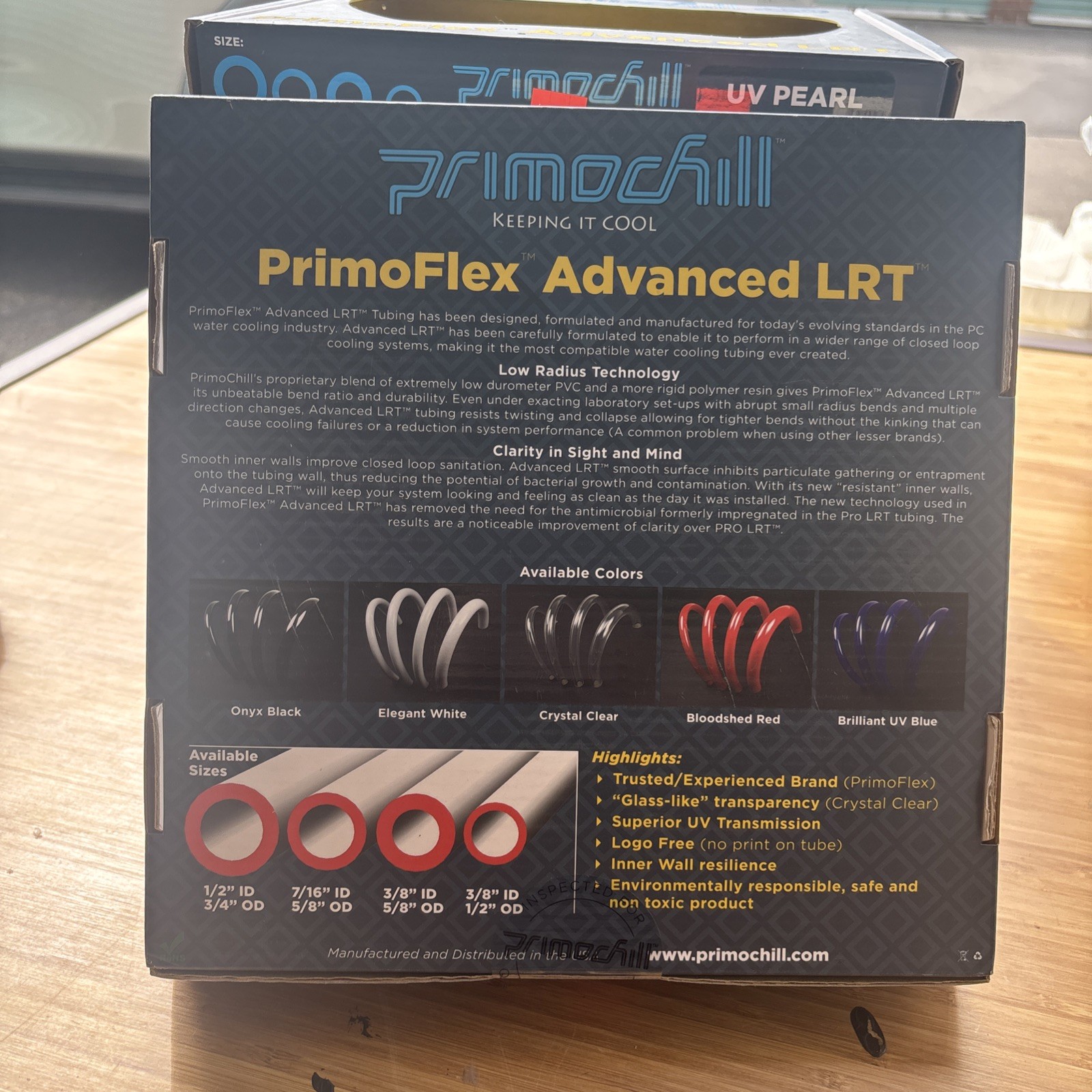 UV Pearl Yellow PrimoFlex Advanced LRT Tubing 3/8″ ID x 5/8″ OD 10 Ft/3m Coil