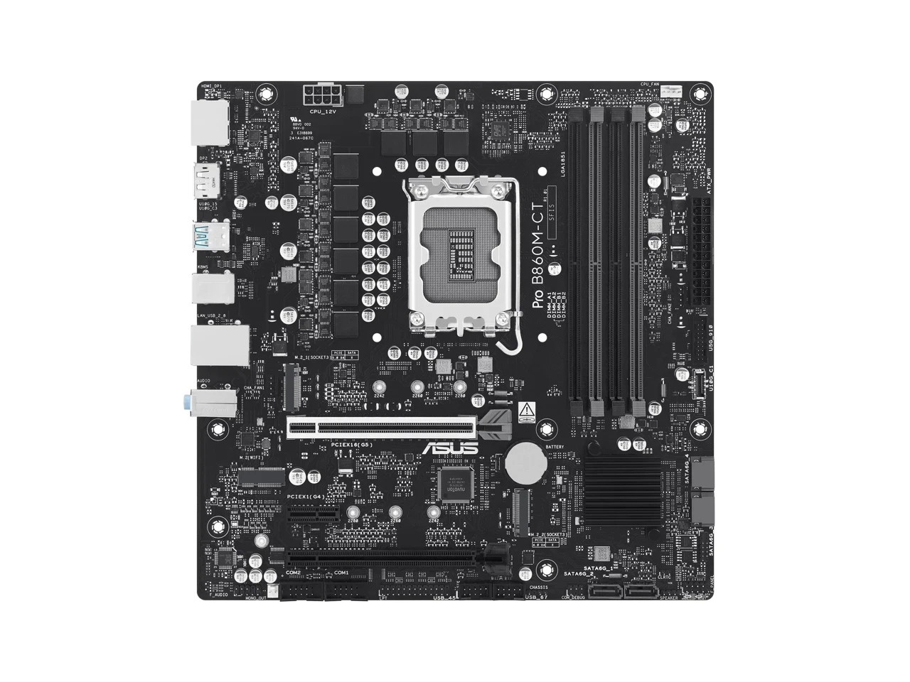 ASUS PRO B860M-CT-CSM Intel B860 (LGA 1851) mATX Motherboard, PCIe 5.0, DDR5, 2x